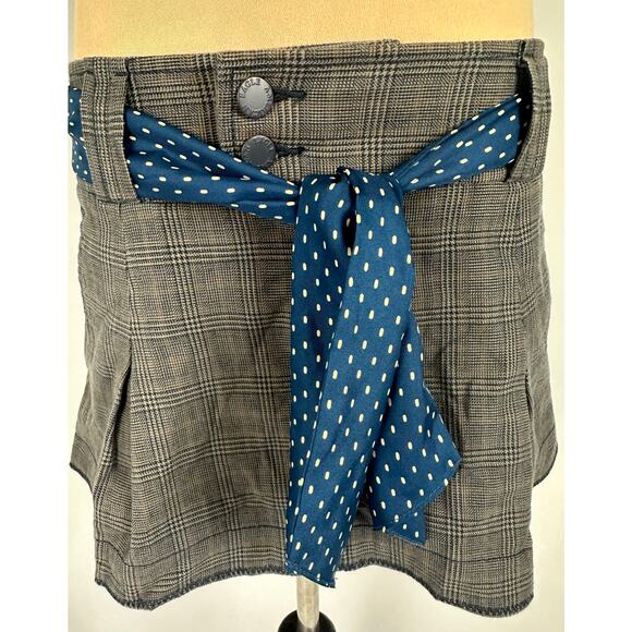 Vintage Y2K American Eagle Size 4 Small Micro Mini Skirt Plaid Academia 2000s - Picture 3 of 11